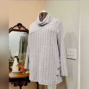 NWOT 0X CJ Banks Soft Cowl Neck Sweater